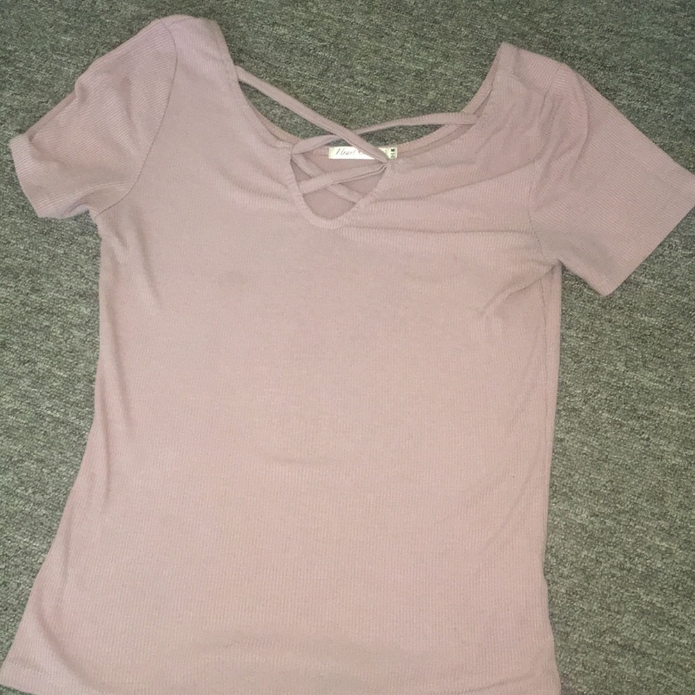 Extremely soft mauve pink shirt